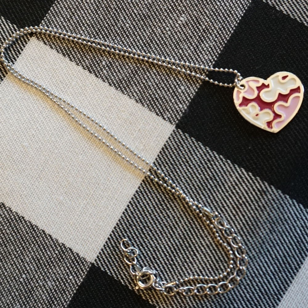 Montana Silversmiths Pink enamel pendant necklace - Picture 3 of 4